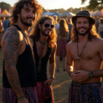 a picture of 3 men high and happy