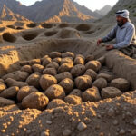a man in afghanistan barying hashish